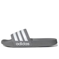 dép adidas adilette shower slides cozy wear-resistant unisex gray slippers 'gray white' gy1891