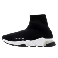 giày balenciaga speed clear sole men’s sneakers in ‘black/white’ 8faf6sh82633fags