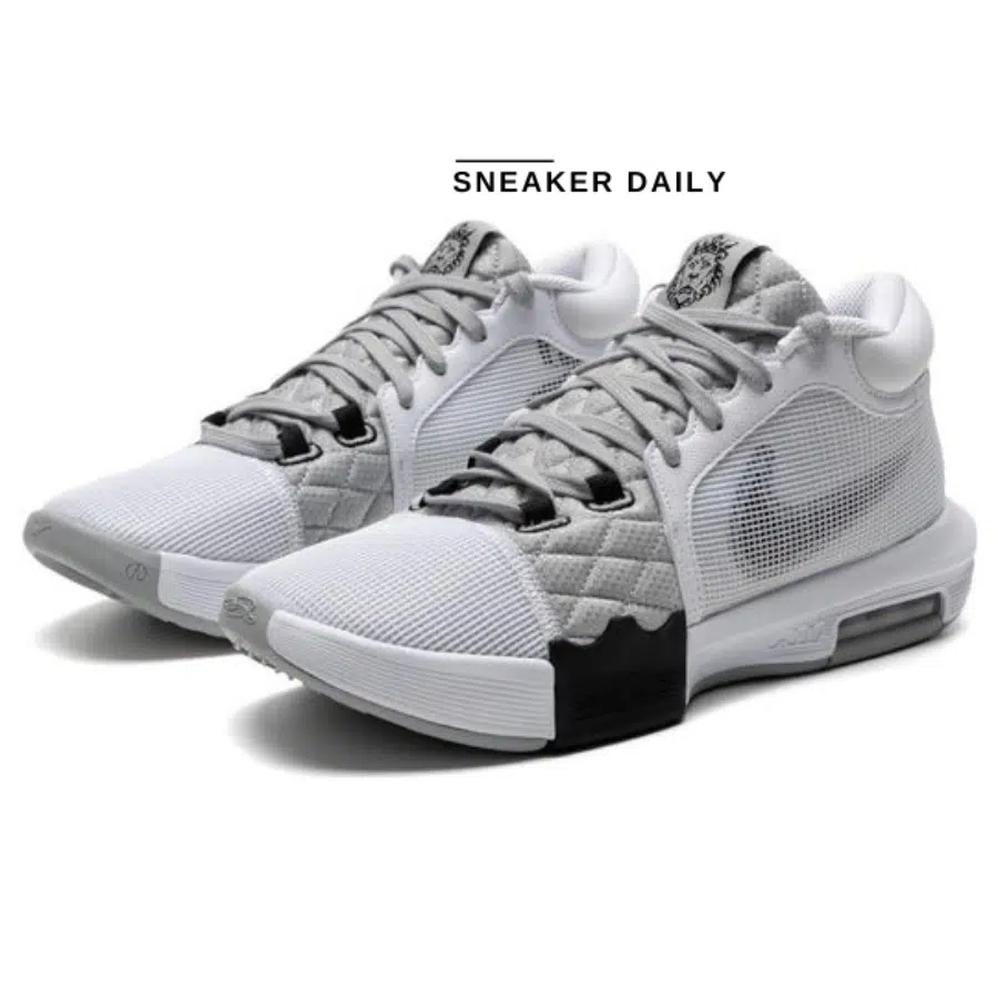 Giày Nike LeBron Witness 8 EP 'White Light Smoke Grey Black