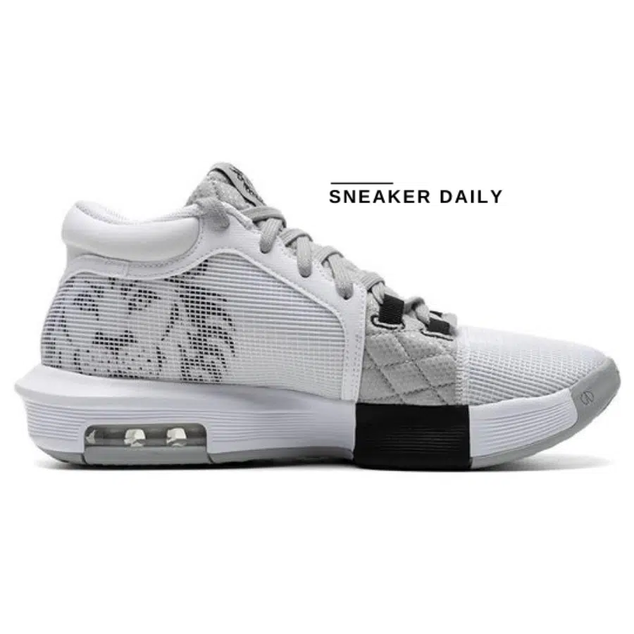 Giày Nike LeBron Witness 8 EP 'White Light Smoke Grey Black