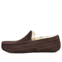 giày ugg ascot slipper cozy athleisure casual sports shoe brown fleece lined 1101110-esp