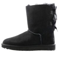 giày ugg mini bailey bow ii boot fleece lined black 1016225-blk