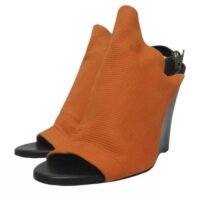 giày cao gót balenciaga stretch and slingback heels for women in orange 87804sh6877f28gs