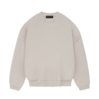 áo fear of god essentials crewneck fall ss23 silver cloud