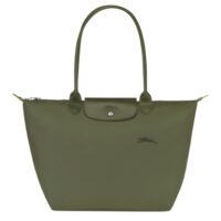 túi longchamp pliage green l tote bag forest - recycled canvas l1899919479