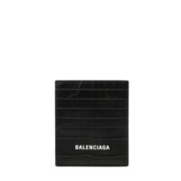 ví balenciaga logo card holder - black 6784eac2ea0f5egs