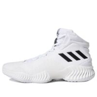 giày adidas pro bounce 2018 basketball shoes 'white black' fw5745