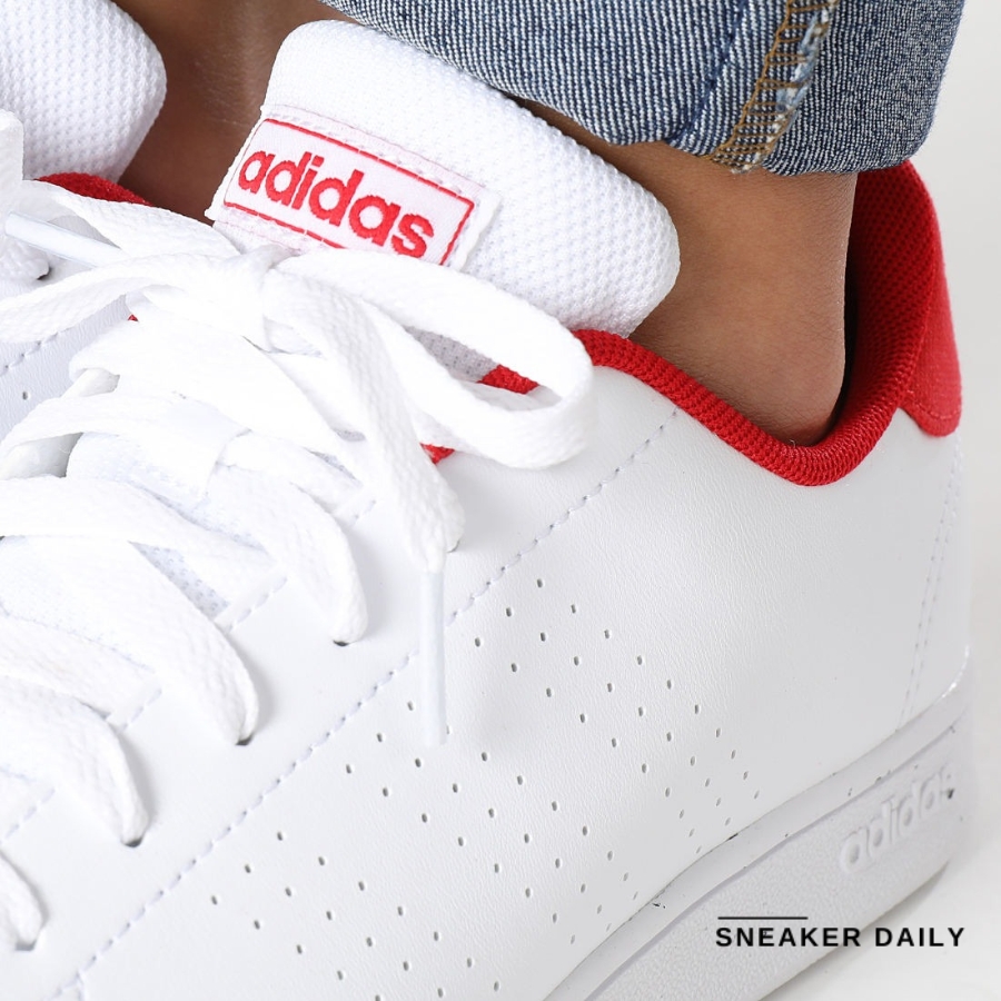 Giày adidas Advantage Lifestyle Court Lace Shoes 'White Better Scarlet ...