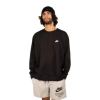 áo nike sportswear club small logo long sleeves men's black bv2662-010