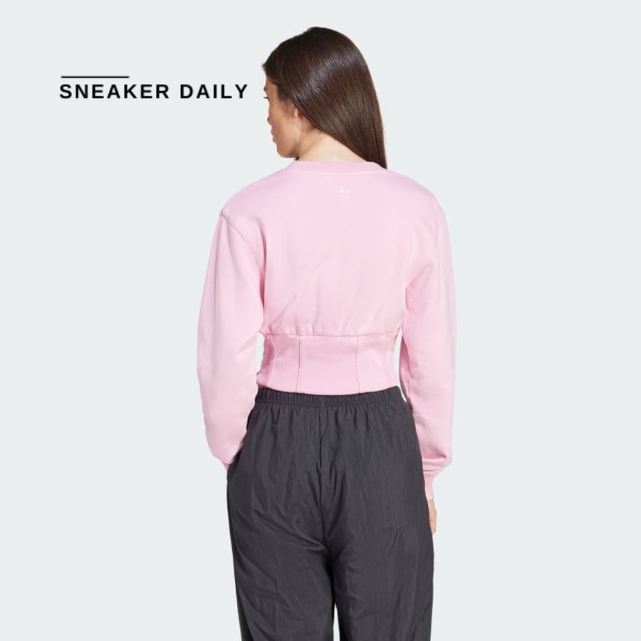 áo adidas crew sweatshirt 'pink' iy9030