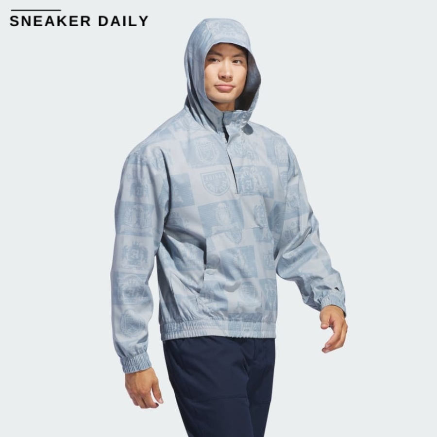 áo adidas golf jacket go-to anorak hoodie 'collegiate navy' is1052