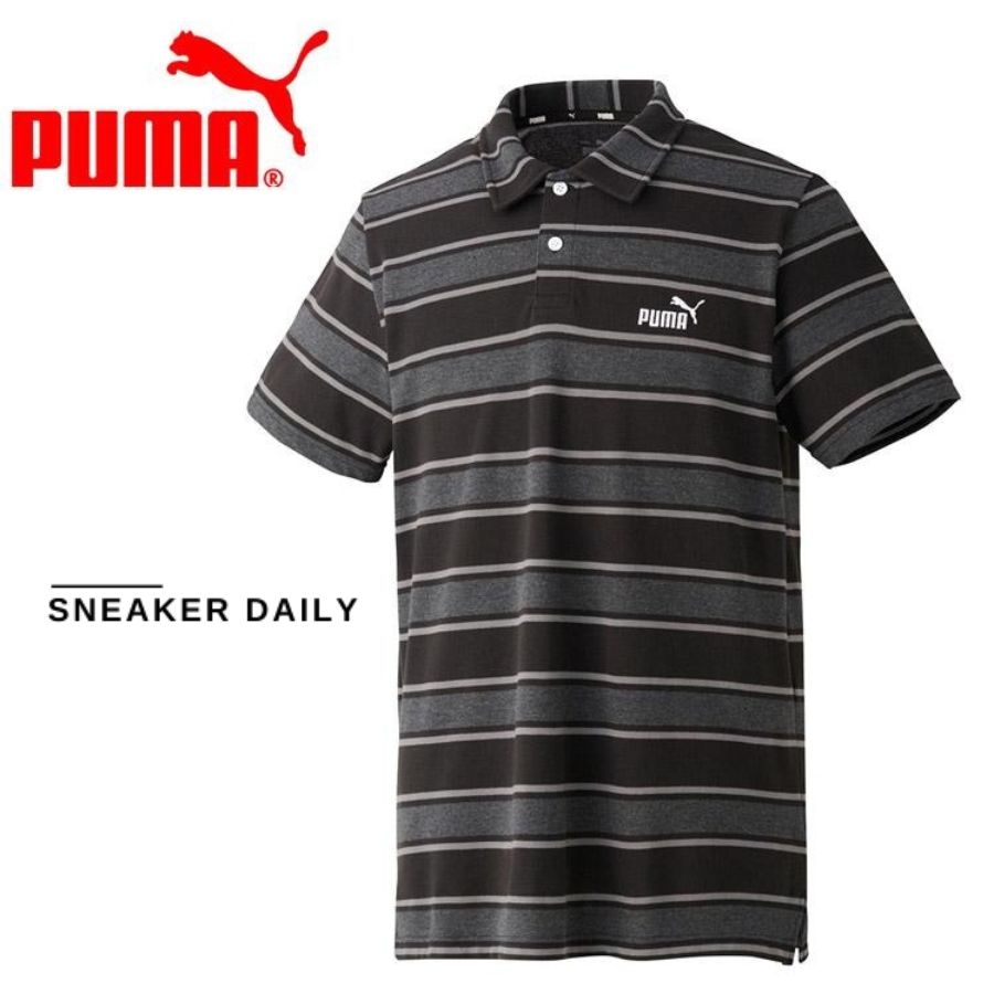 áo polo puma ppc striped 'black' 674907-01