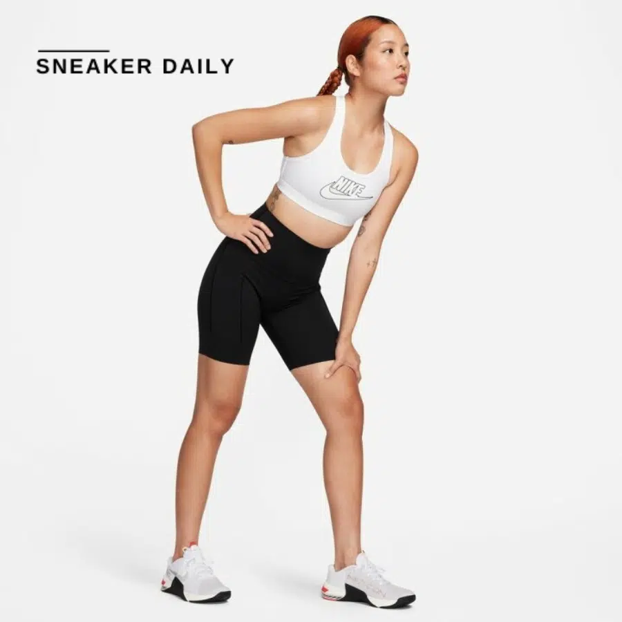 Nike Swoosh Medium-Support Women's Padded Monogram Sports Bra