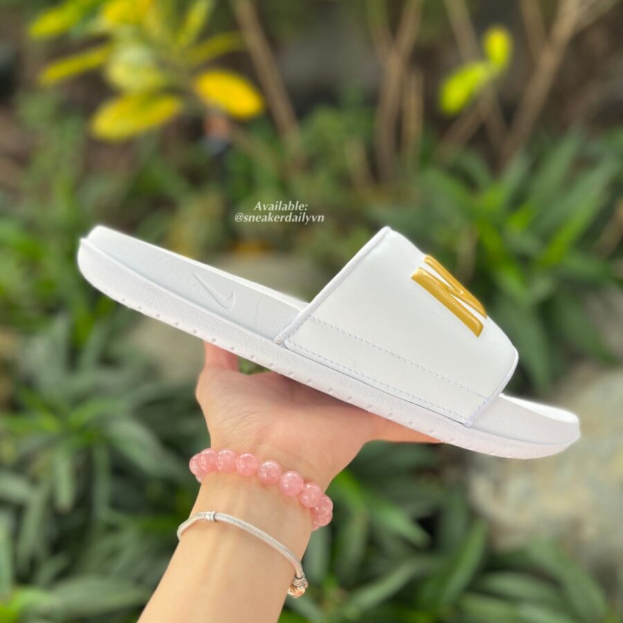 dép nike offcourt slide 'white metallic gold' (w) bq4632-106