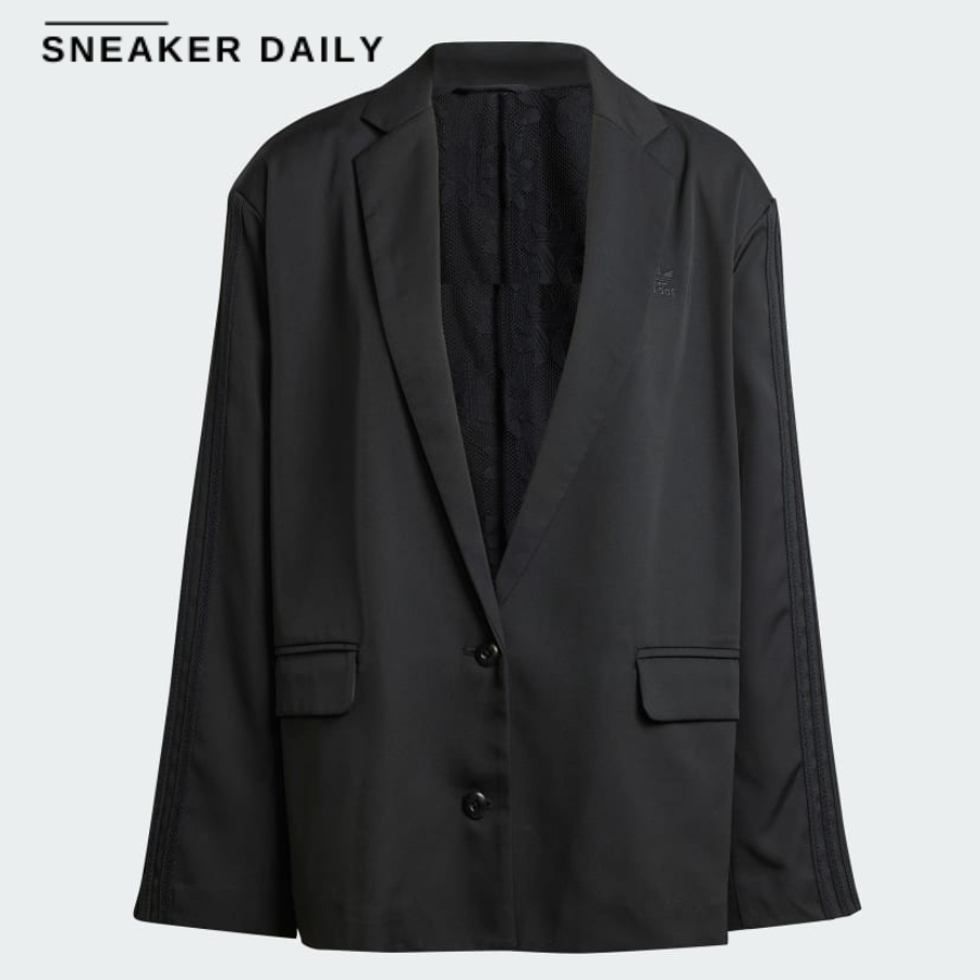 áo adidas oversized blazer 'black' iy9017