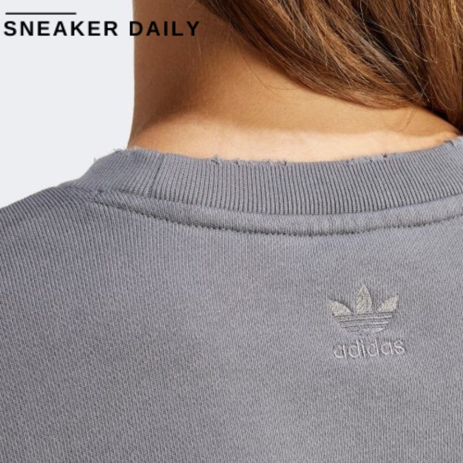 áo adidas crew sweatshirt 'grey' iy9029