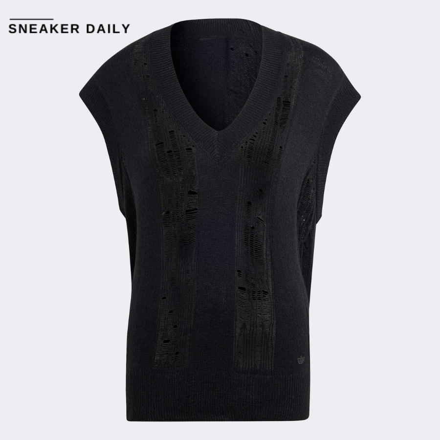 Áo adidas Knit vest 'Black' IW0263
