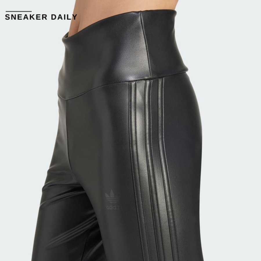quần adidas faux leather leggings 'black' iy9022