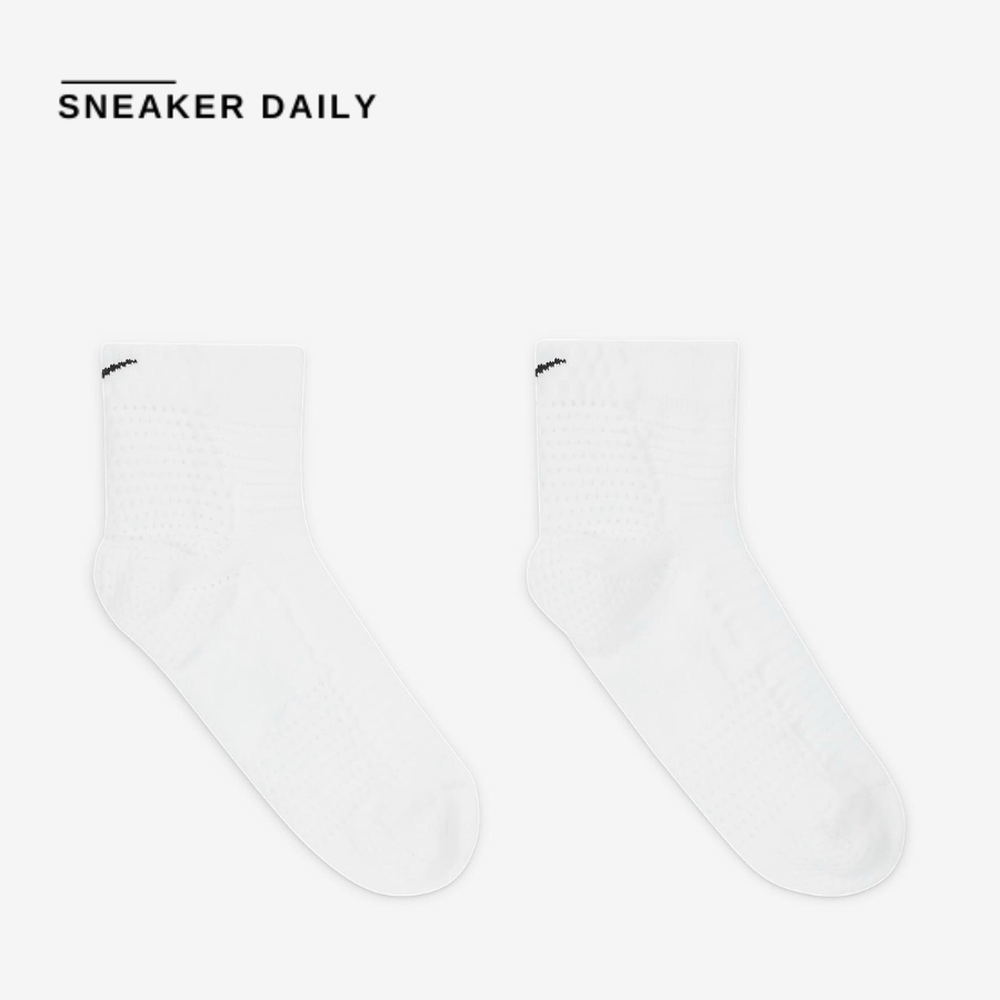 tất nike unicorn dri-fit adv cushioned ankle socks 'white' dq7597-100