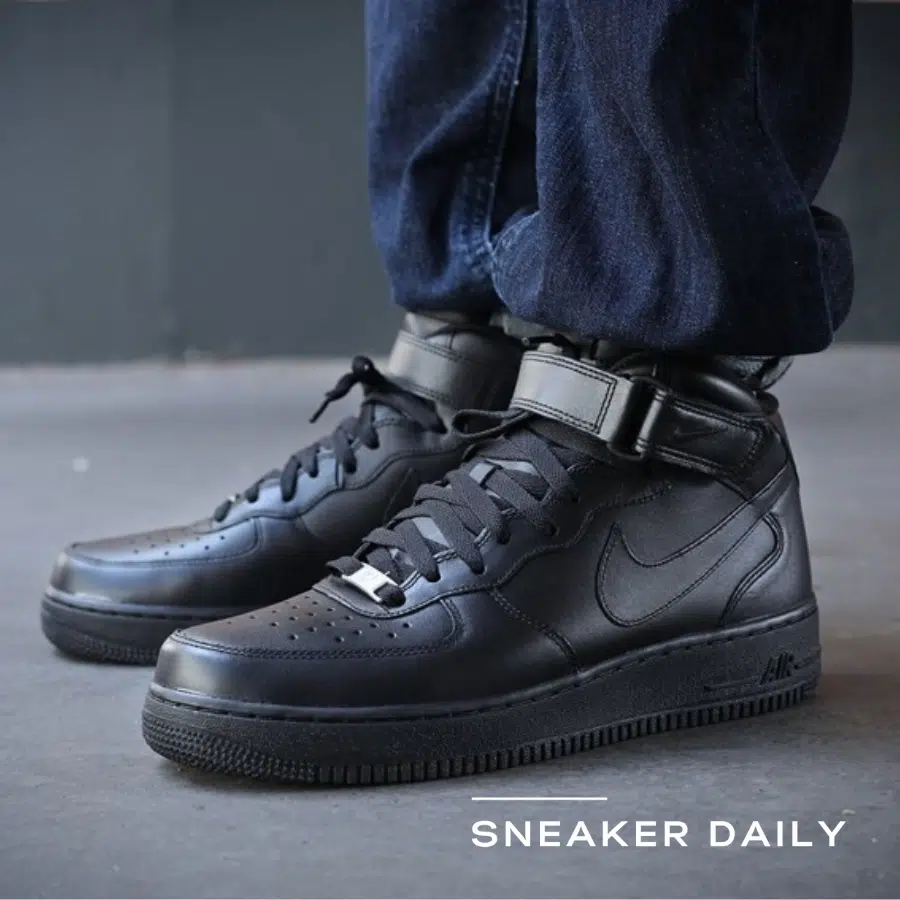 giày nike air force 1 high '07 'triple black 2017' 315121-032