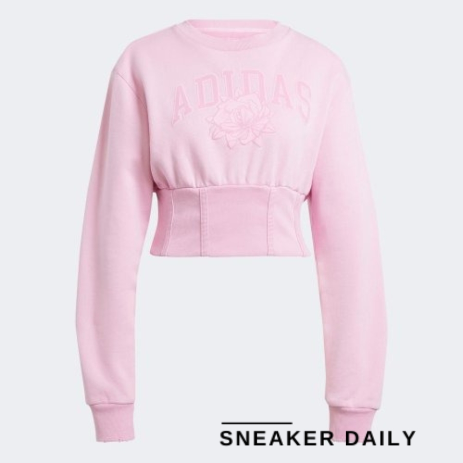 áo adidas crew sweatshirt 'pink' iy9030