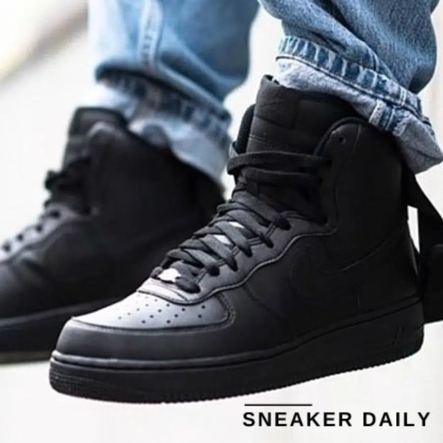 giày nike air force 1 high '07 'triple black 2017' 315121-032