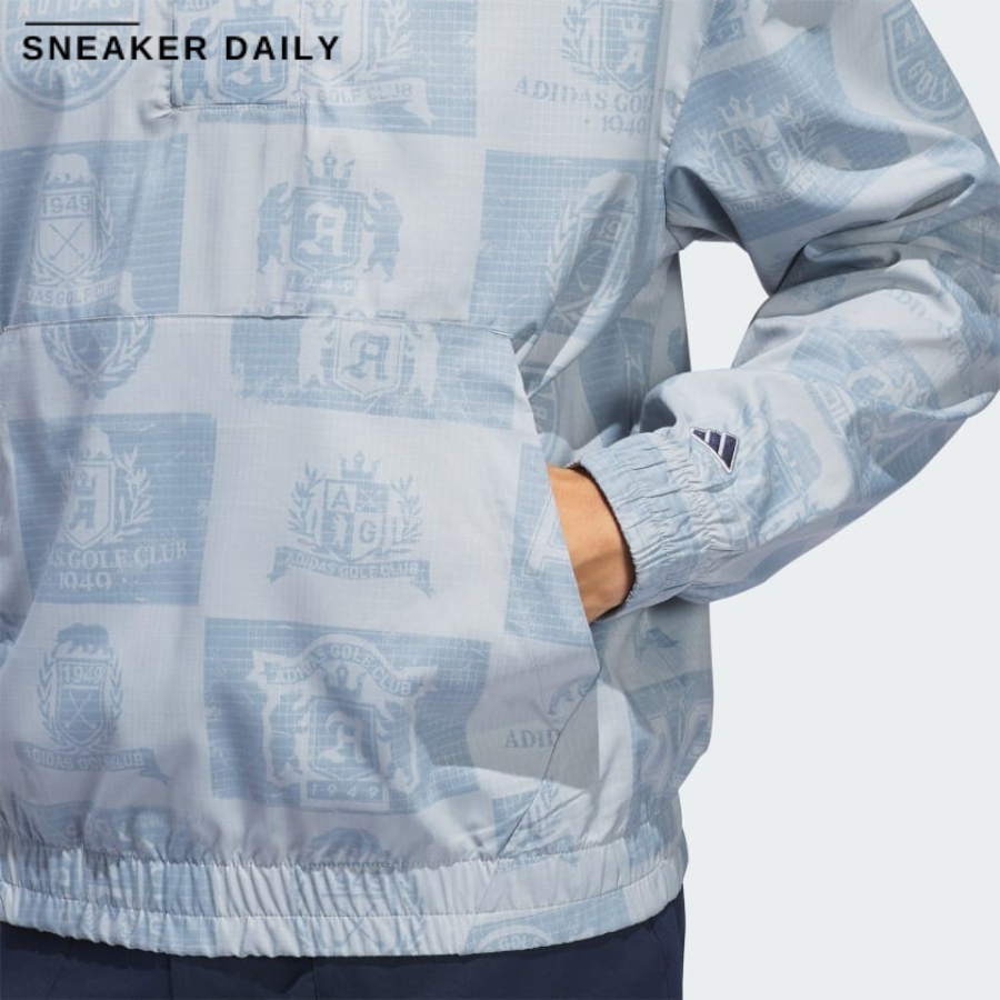 áo adidas golf jacket go-to anorak hoodie 'collegiate navy' is1052