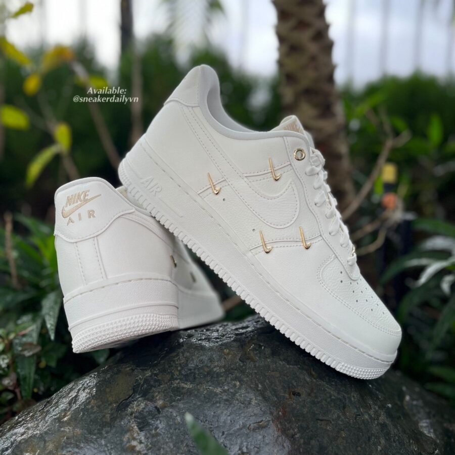 giày nike air force 1 low 'white mini gold swooshes' (wmns) fv3654-111