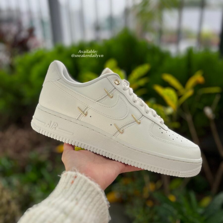 giày nike air force 1 low 'white mini gold swooshes' (wmns) fv3654-111