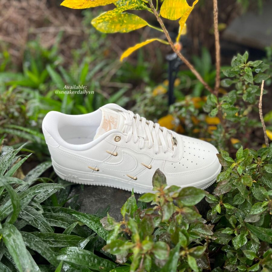 giày nike air force 1 low 'white mini gold swooshes' (wmns) fv3654-111