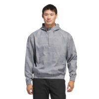 áo go-to printed half zip anorak lightweight jacket 'black' iw3900