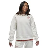 áo nike jordan brooklyn women's plush crewneck sweatshirt 'white' fn5438-133