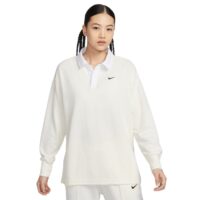 áo nike sportswear essential women's oversized long-sleeve polo fb8721-133