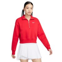 áo nike sportswear phoenix fleece women's super loose half-zip cropped sweatshirt dq5768-657