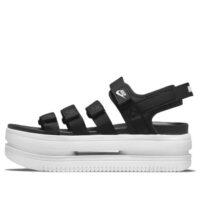 dép (wmns) nike icon classic sandal 'black white' dh0223-001