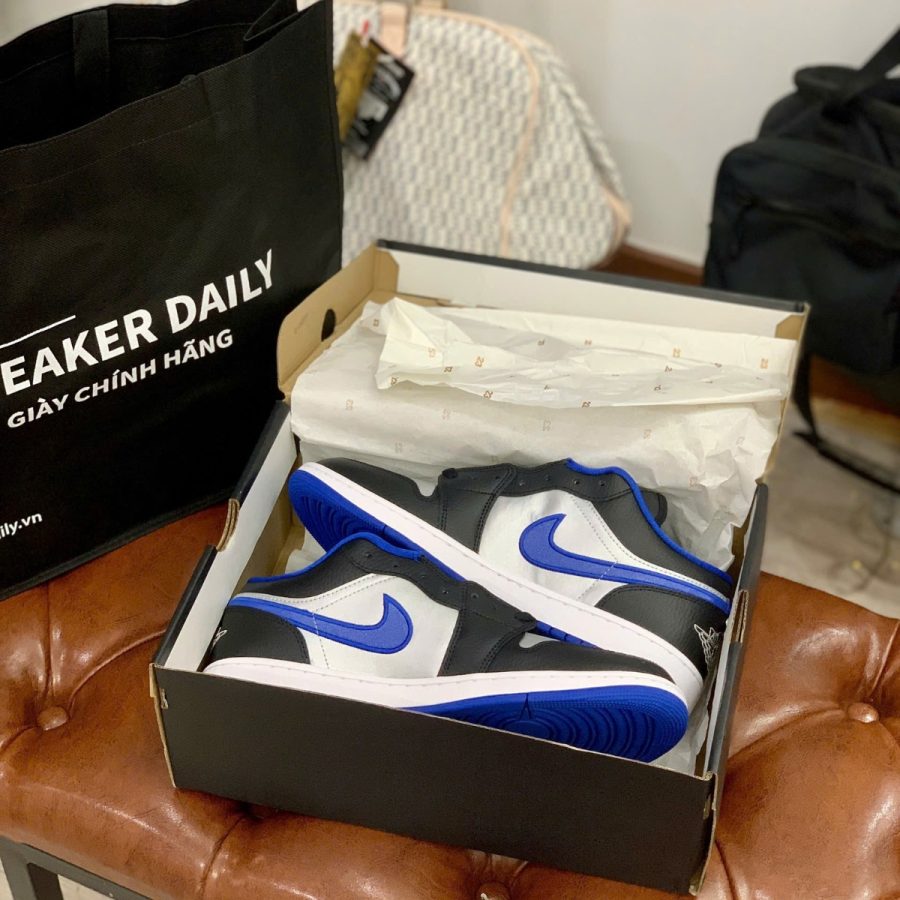 giày air jordan 1 low 'alternate royal toe' 553558-140