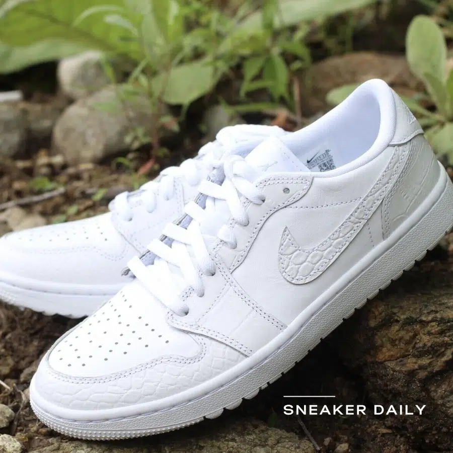 Giày Air Jordan 1 Low Golf 'White Crocodile' DD9315-110