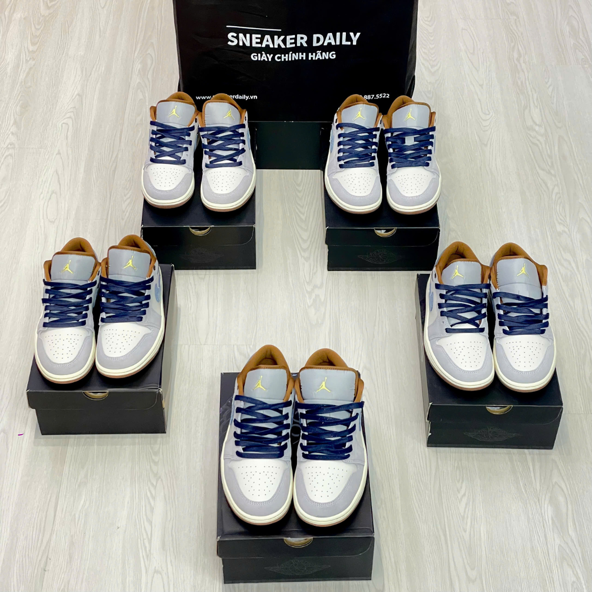 Giày Air Jordan 1 Low SE Phantom 'Denim' FZ5042-041 (5)