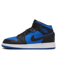 giày air jordan 1 mid gs 'black royal blue' dq8423-042