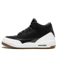 giày air jordan 3 retro 'black white' (gs) 441140-022