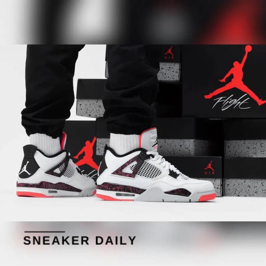 giày air jordan 4 retro gs 'pale citron' 408452-116