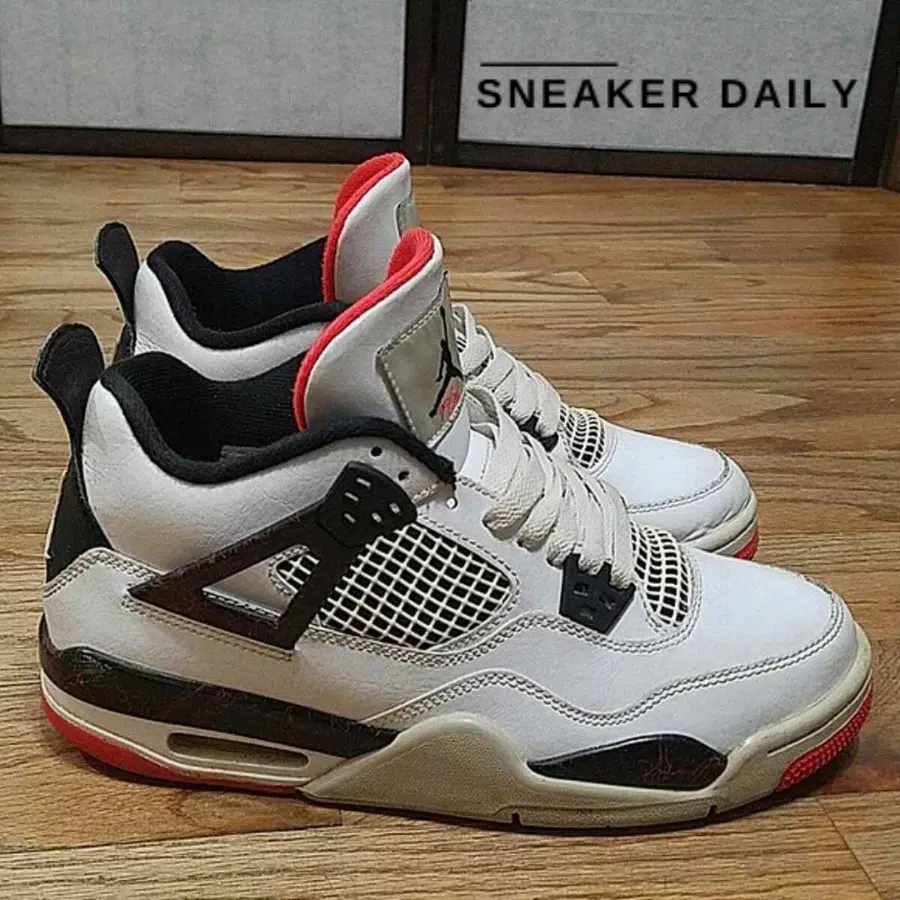giày air jordan 4 retro gs 'pale citron' 408452-116