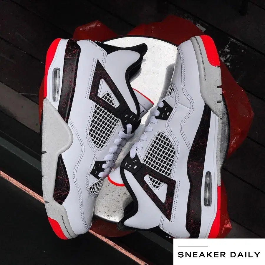 giày air jordan 4 retro gs 'pale citron' 408452-116