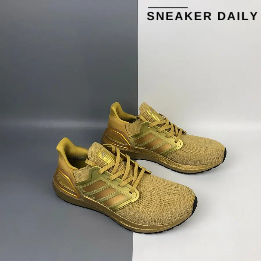 Gi y adidas UltraBoost 20 Gold Metallic EG1343 Sneaker Daily