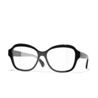 kính chanel square glasses 'black' ch3439h c888 52