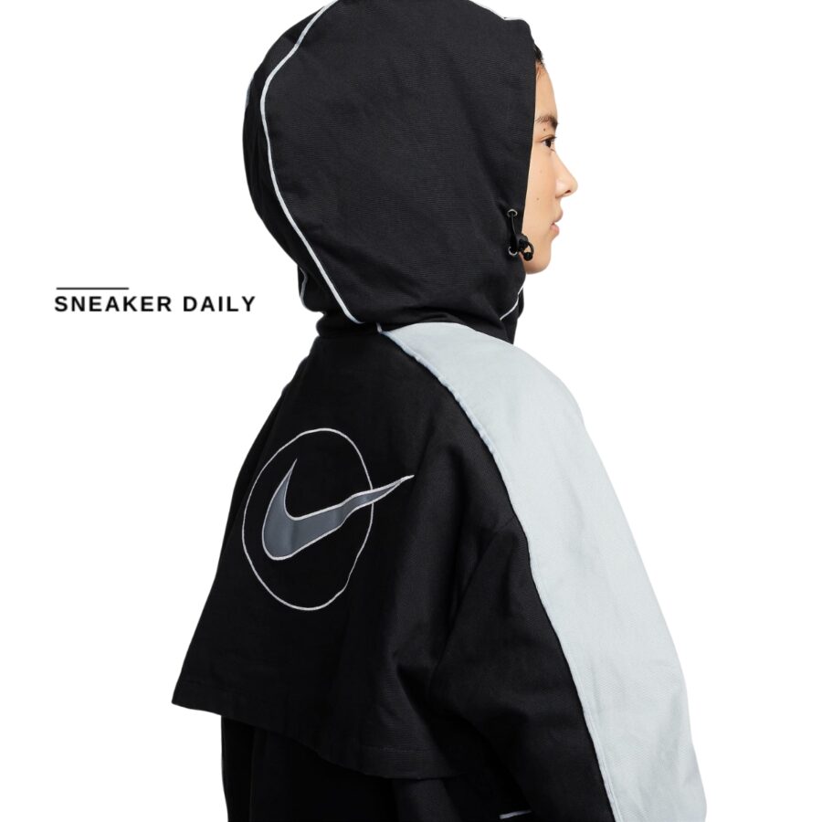 áo nike sportswear street women's oversized anorak jacket fn2034-010