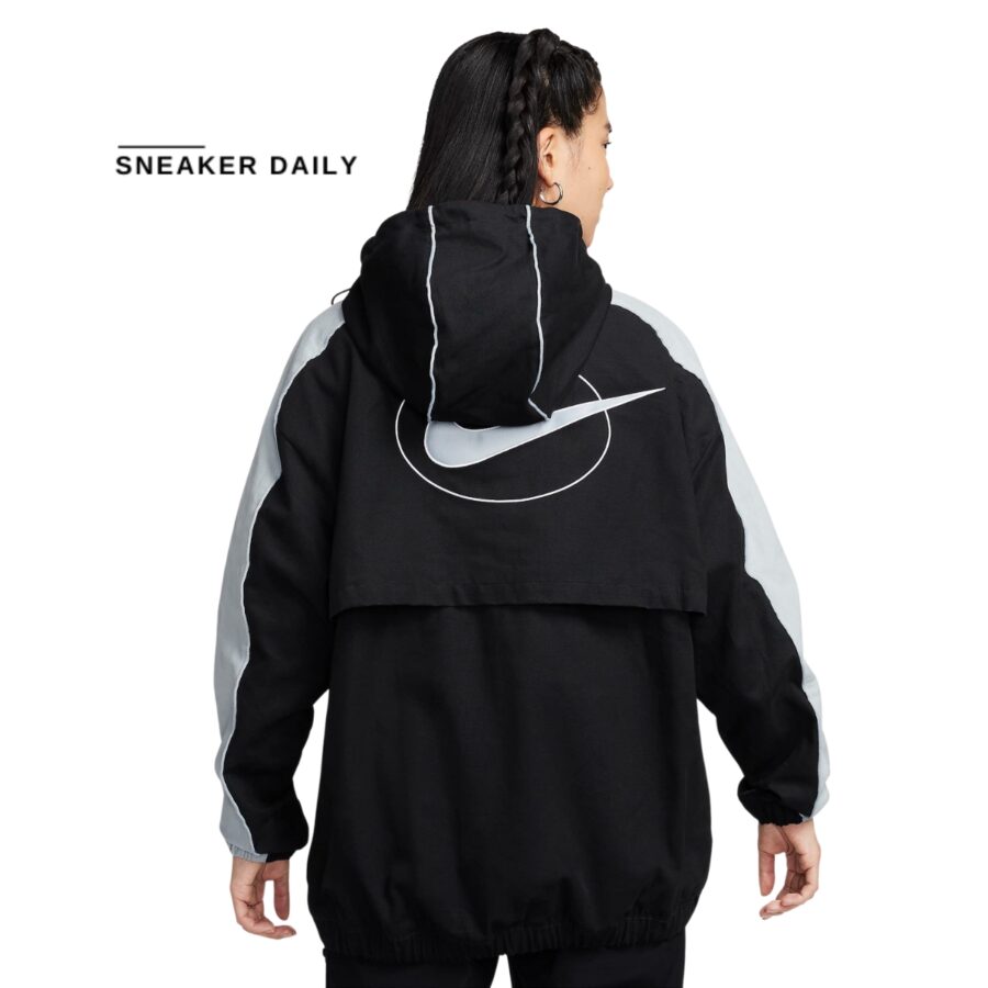 áo nike sportswear street women's oversized anorak jacket fn2034-010