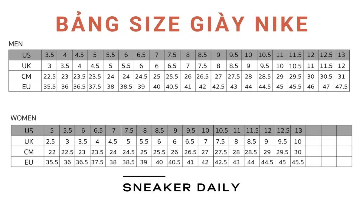 chân 23.5 cm đi giày size bao nhiêu 2