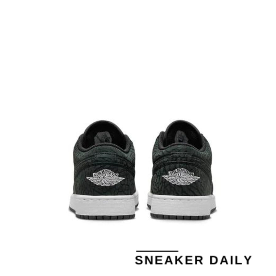 giày air jordan 1 low 'black elephant' (gs) fb9908-001