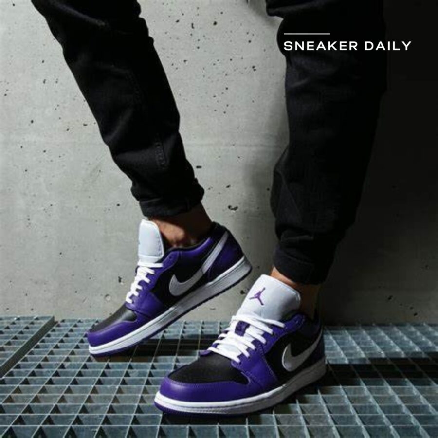 giày air jordan 1 low 'court purple black' 553558-501